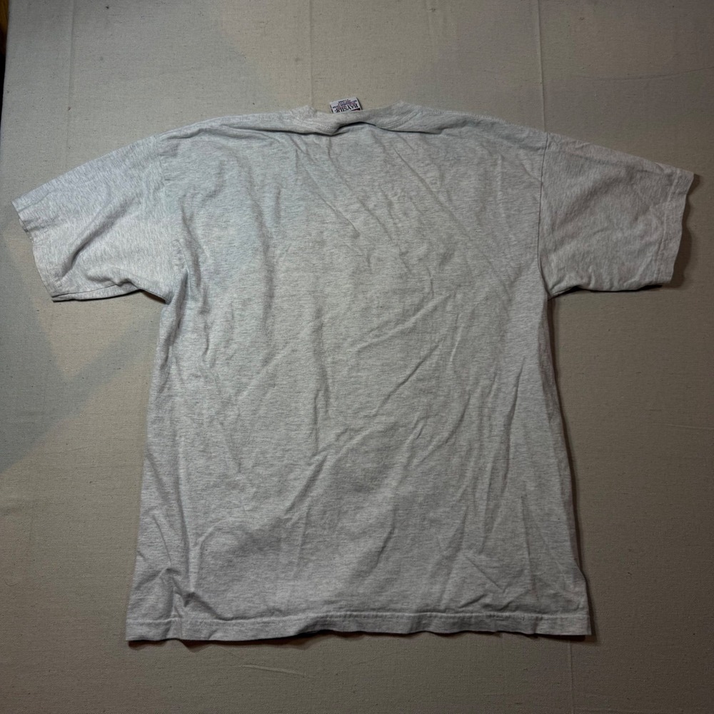 Vintage Bayside T Shirt Pride Rainbow Graphic Grey XL Made in USA - Picture 3 of 4